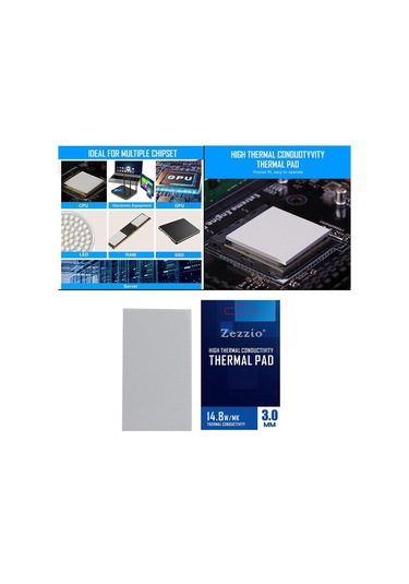 Suntek Gpu/cpu Bellek Ssd Soğutucu 85x45x3.0mm Için Silikon