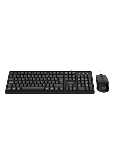 Philips SPT6234 Kablolu Türkçe Q Klavye ve Mouse Seti