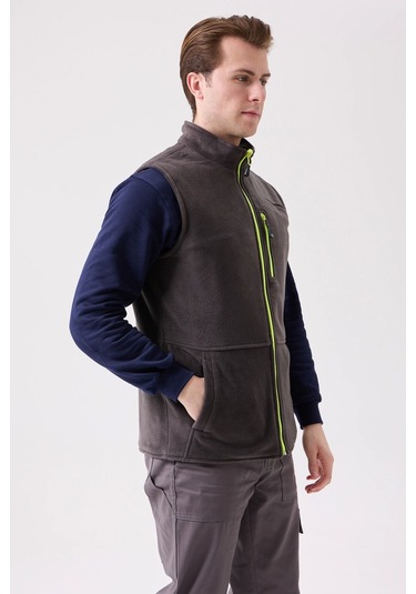 Salix İş Ve Outdoor Yelek - Çift Taraflı , Hafif, Fonksiyonel Cepli Füme