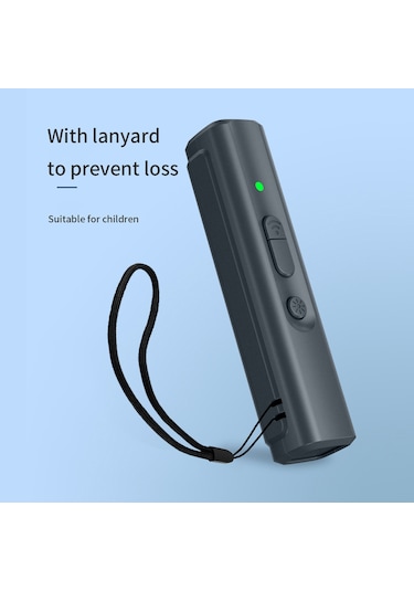 Moveevo Usb Şarjlı Taşınabilir Ultrasonik Köpek Kovucu & Anti-havlama Cihazı, Led Göstegeli Kordonlu