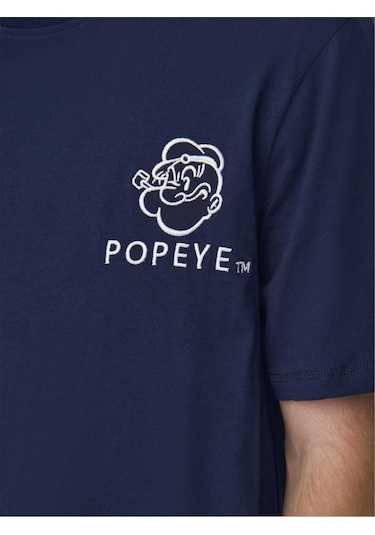 Only Erkek Popeye Regular Kısa Kollu Tişört 22029521 Lacivert