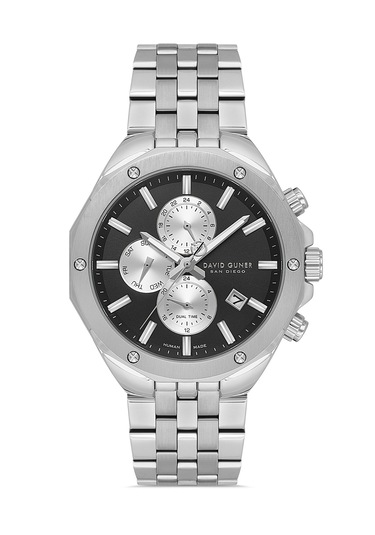 Davıd Guner Dg-9006ga-a2 Çalışır Fonksiyonlu Erkek Kol Saati. Gümüş