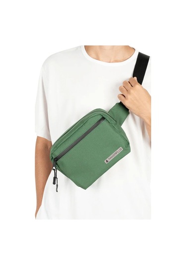 Rakerplus Yeşil Unisex Minimal 21x15x5 Cm Bel Ve Göğüs Çantası Natural
