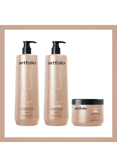 Artfolio Besleyici Ve Liss Saç Şampuan,saç Kremi Mask Set Zayıf