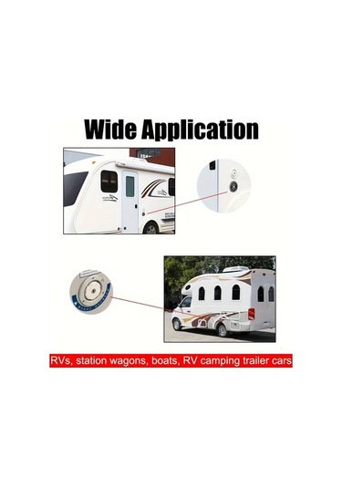 Willowhaven Siyah 80mm Kilitlenebilir Rv Su Girişi Filtresi Kapak Karavan Tekne