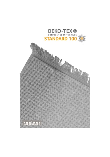 6'lı Jelena El Havlusu - 50x90 Cm, 225 Gr, %100 Pamuk, Spa Ve Otel Havlusu, Günlük Kullanıma Uygun Gri - Beyaz