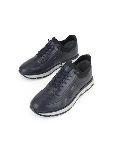 Ziya, Erkek Hakiki Deri Sneaker 1531037z2411 Lacivert 1531037z2411 200 Lacivert