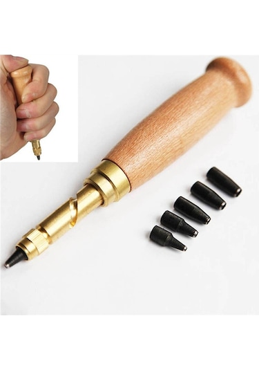 Soulader 6 Farklı Uç Boyutu İle Profesyonel Vida Delme Ve Deri İşleme Seti - 1.5mm, 2mm, 2.5mm, 3mm, 3.5mm, 4mm Matkap Uçları İçeren Kapsamlı El Aleti Kiti Beyaz - Siyah