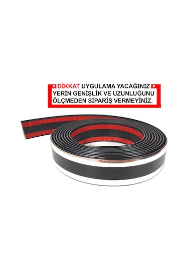 Çift Şerit Krom Nikelaj 30 Mm Genişlik 3 Metre Uzunluk