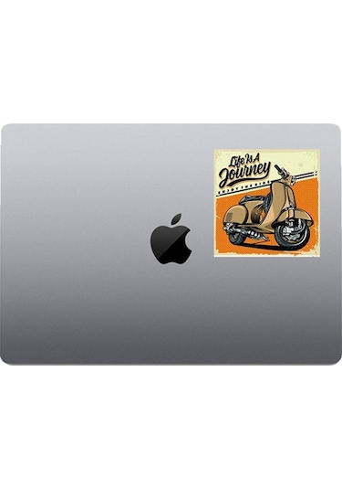 Retro Vespa Sticker Araba, Motorsiklet, Kask, Laptop, Cam Sticker 12x12 Cm
