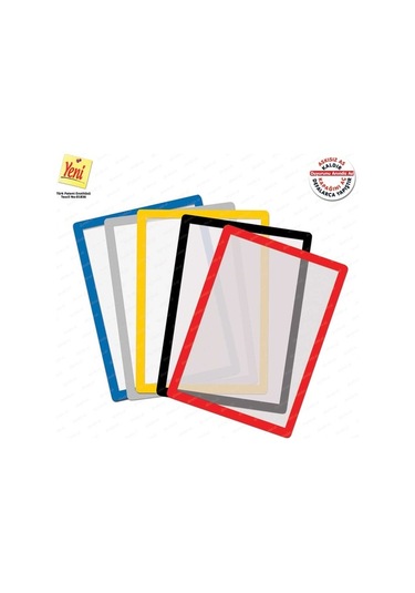 Yapışkanlı Mıknatıslı Esnek Çerçeve Duyuru Panosu 2'Li A4 5 Renk