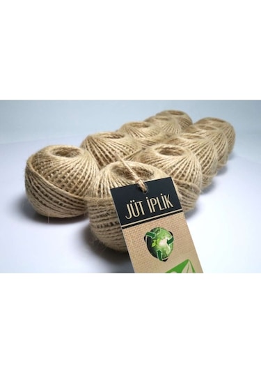 100 Gr Jüt Iplik-10'lu Jüt Ip , Hasır Ip , Kırnap Ip , Doğal Ip , Çuval Ip