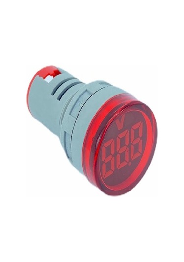 Kırmızı Pano Tipi Voltmetre Sinyal Lambası Ac 220v 60v-500v Ölçüm