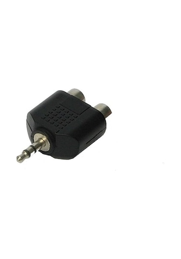 3.5 MM Stereo Erkek To 2 Rca Dişi Çevirici Aparat