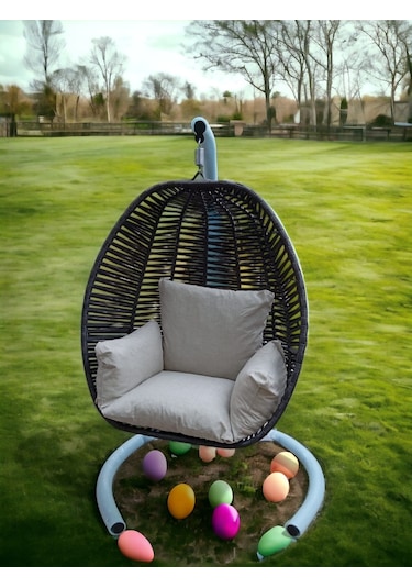 İstanbulmob Bahçe Balkon Salıncak Antrasit