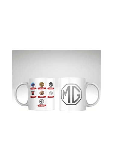 Applucky Mg Logo Tarihçesi Baskı Kupa Bardak Beyaz