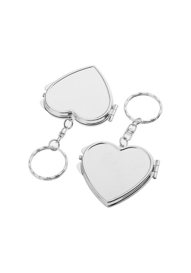 Suntek Katlanır Kalp Şekilli Mini Makyaj Aynası 2'li