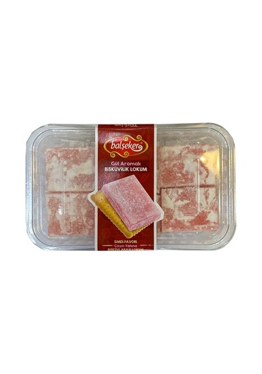 Balşeker Gül Aromalı Bisküvilik Lokum 500 G
