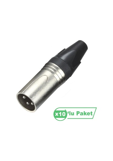 Losen La1032-1 Xlr 3-pin Erkek Konnektör 10 Lu Paket