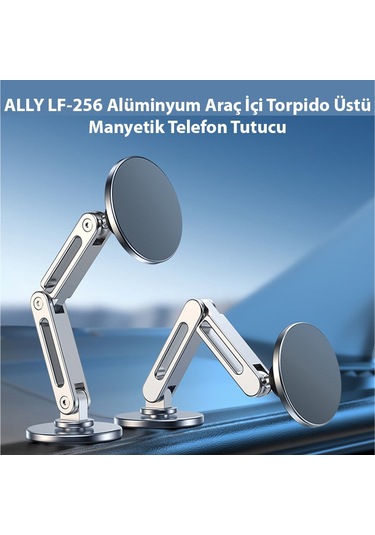 Ally Lf-256 Araç İçi Torpido Üstü Manyetik Telefon Tutucu GRİ