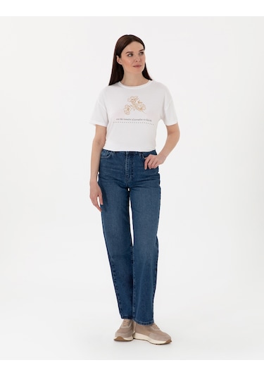 Pierre Cardin Kadın Beyaz Tişört 50305787-vr013 Beyaz