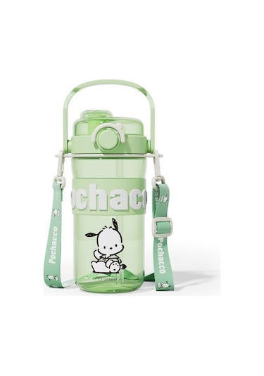 Sevimli Kişiselleştirilmiş Saman Bardak Öğrenci Karikatür Çift Içme Bardağı 09nhs9 Açık Yeşil