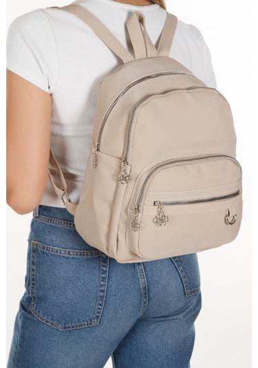 Kadın Günlük Sırt Çantası 2 Adet Siyah