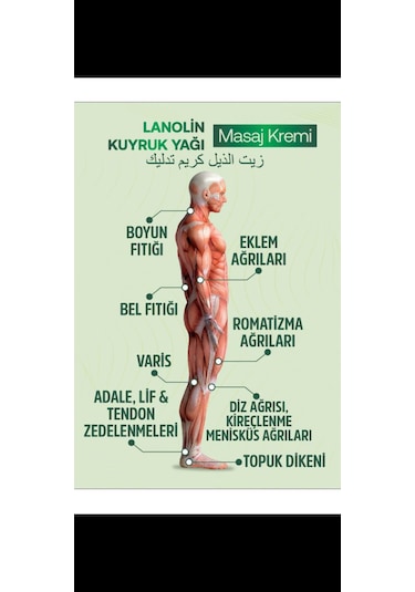 Kuyruk Yağlı Lanolin Masaj Kremi 70 Gr 4 Adet