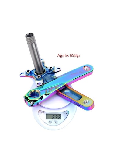 İxf 32t Tek Yaprak Aynakol Seti Göbek+aynakol+yaprak 104 Bcd Bisiklet Krank Seti Rainbow Renk