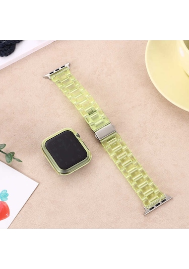 Apple Uyumlu Watch 40 MM Krd-33 Kordon-Sarı