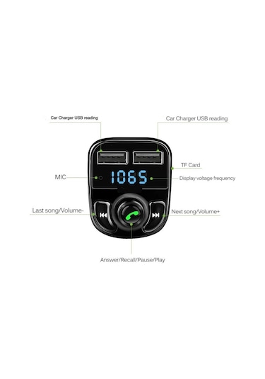 Carx8 Bluetooth Araç Kiti Fm Transmitter Lisinya