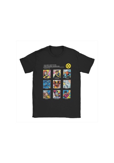 Mınıso X-men Wolverine Karakter Baskılı %100 Pamuk Erkek T-shirt - Kısa Kollu Crewneckfuşya Fuşya