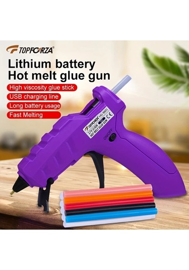 Honeybeeshop Mini Sıcak Tutkal Tabancası Hg 9601 10 Adet Renkli Tutkal Çubuğu Sanat El Sanatları Dıy Ev Onarımları