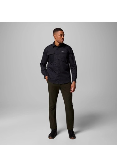 Columbia Am1594 Landroamer Twill Erkek Uzun Kollu Gömlek 2120581010 Siyah