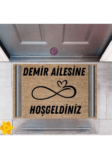 Kapı Önü Paspası Dekoratif Dijital Baskı Kişiye Özel P-2501