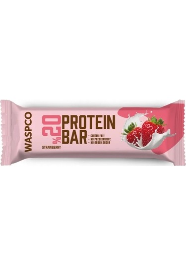 Waspco Protein Bar Çilekli 40g X 16 Adet