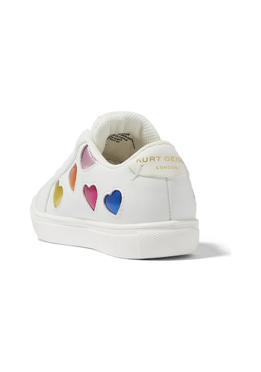 Kurt Geiger Çocuklar Için Mini Kalp Sneaker Ayakkabılar Beyaz