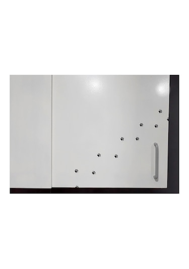 Şeffaf Pati Etiketi Sticker Sevimli Patiler, Kedi Patisi 51 Adet