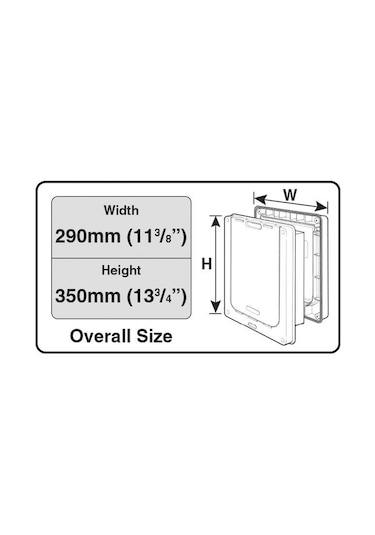 Cat Mate Köpek Kapısı M 2 Yollu Kapı 277 x 224 MM