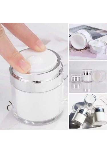 Hava Pompalı Doldurulabilir Vakumlu Krem,fondoten Sıvı Kozmetik Ürün Şişesi Çok Renkli