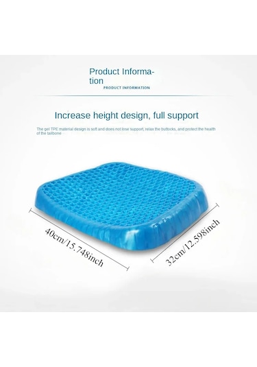 Liangmei Araba Jel Koltuk Minderi 3d Petek Serin Nefes Serin