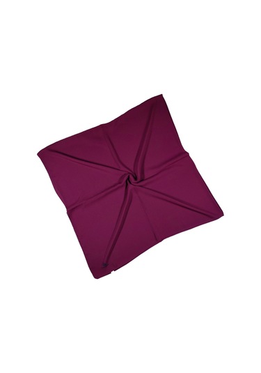 Mısırlı Eşarpları Queen Krep Düz Renk Eşarp 140x140 Cm Bordo