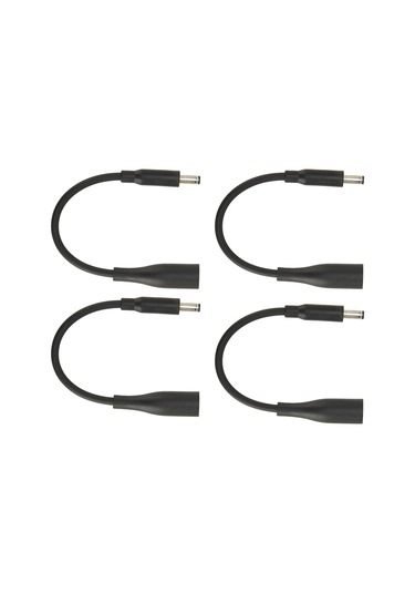 Kangvka 4 Adet Dell Laptop Güç Adaptörü Dönüştürücü Kablosu - 7.4x5.0mm Büyük Pinli'den 4.5x3.0mm Küçük Pinli'ye, Plug & Play, Abs Malzeme, Siyah