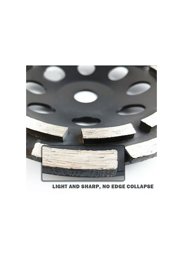 Singree Elmas Kaplı Çift Sıra Mermer Ve Beton Parlatma Tekerleği - Yüksek Dayanıklı