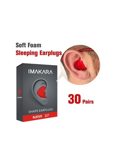 Cdq 60 Adet Silikon Kulak Tıkacı Uyku Gürültü Önleyici Kalıplanabilir Kulak Tıkacı Siyah