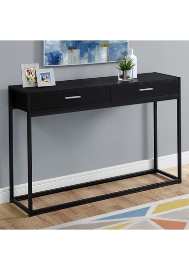 Kenzie Siyah Metal&ahşap Dresuar 120 Cm Siyah