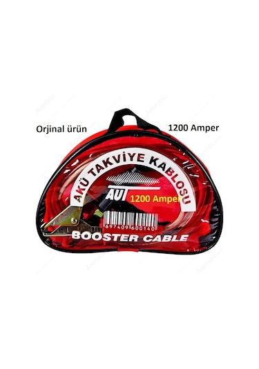 1200 Amper Akü Takviye Kablosu Taşıma Çantalı 2  Metre
