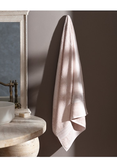 Madame Coco Martha Banyo Havlusu (TENCEL:trade_mark:) - Pudra - 80x150 cm Pudra