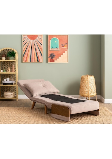 Pafu Cosmo Tekli Katlanır Yataklı Koltuk Bohem Vizon Vizon