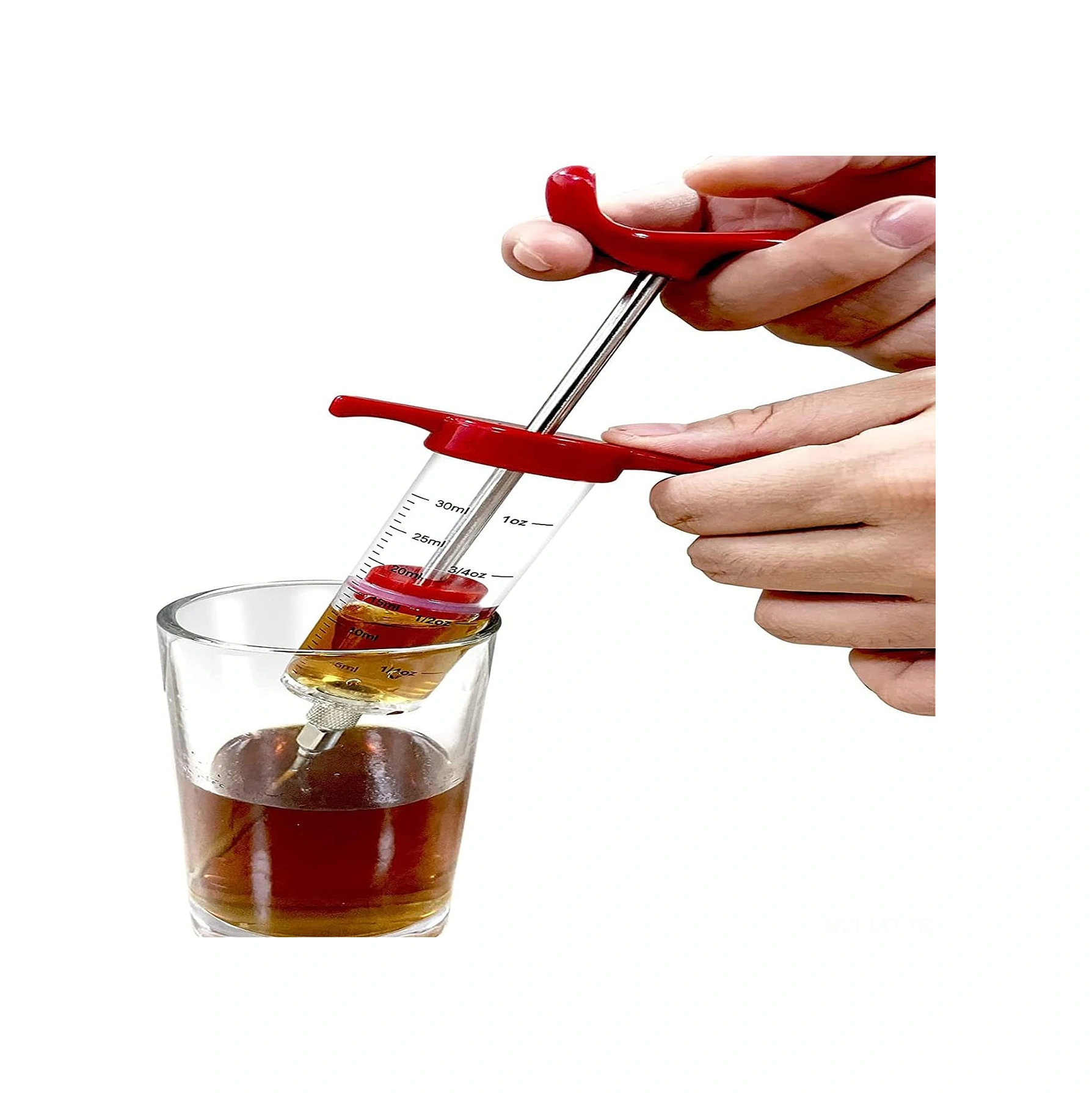 Youtek Plastik Marinasyon Şırıngısı, Çelik İğnelerle Et Enjekte Edici, Barbekü Ve Pişirme Lezzetlendirici Aleti Seti Çok Renkli